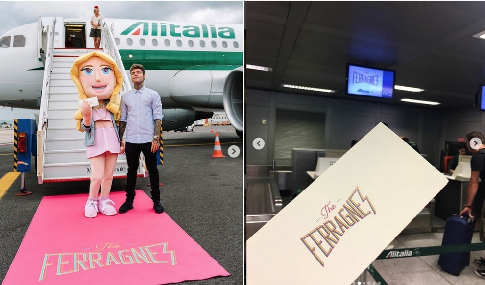 ferragnez alitalia aereo di maio fedez ferragni matrimonio